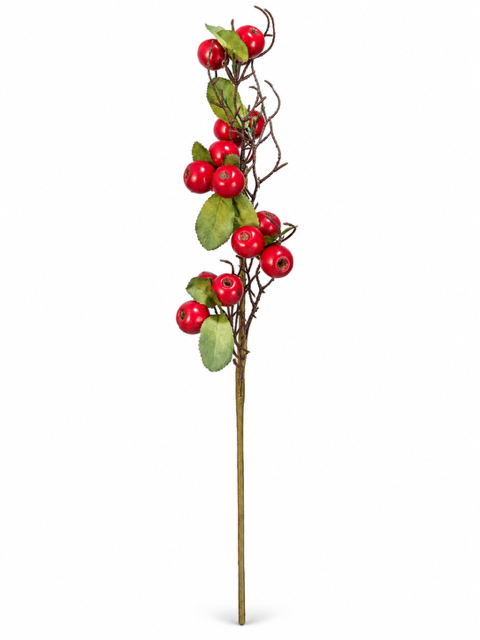 Decorative Red Berry Stem Pick