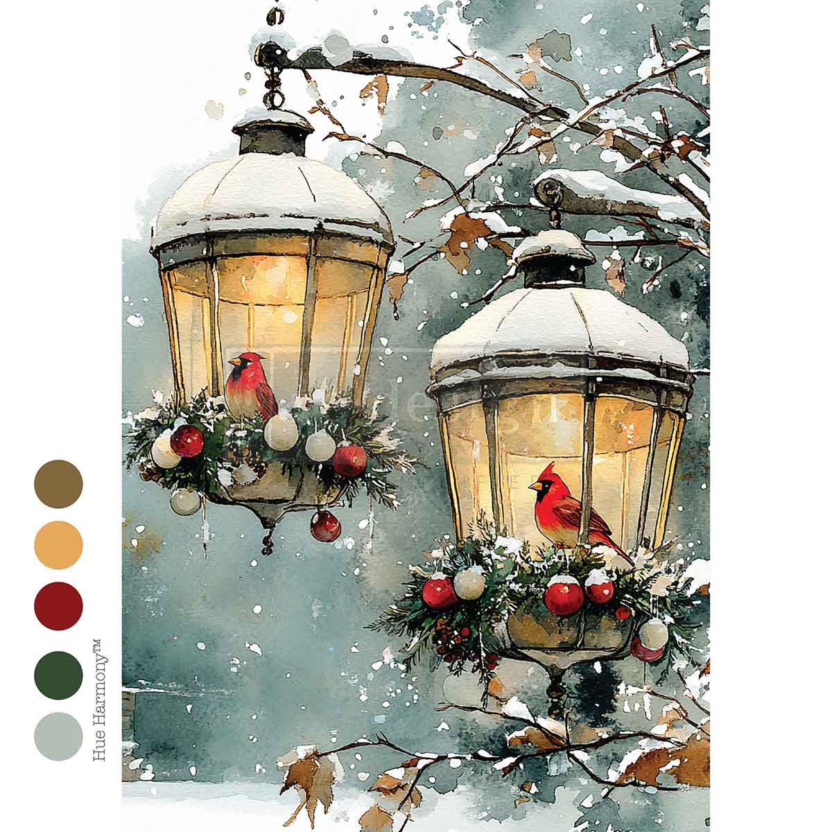 A classic holiday symbol, the vibrant red cardinal takes center stage in Cardinal Christmas. Nestled among frosted branches and snowflakes, these striking birds bring hope and cheer to seasonal décor. This sheet is perfect for projects celebrating nature’s beauty—think framed art, holiday signs, or even rustic farmhouse furniture accents.