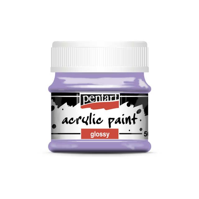 Acrylic paint glossy 50 ml-Amethyst

Pentart products are top shelf media imported from Europe

Water-based, highly-pigmented, well covering acrylic paint with matte, glossy or metallic finish. Can be diluted with water. After drying it becomes waterproof.