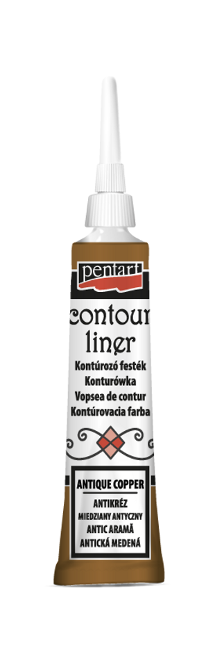 Pentart Contour liner 20 ml antique copper is a premium-quality craft paint created for serious crafters, hobbyists, and artists. This finish paint offers strong coverage, smooth application, and vibrant antique copper color in a convenient 20 ml size. Ideal for decorative arts, mixed media, DIY projects, and creative hobbies, Pentart paints deliver professional results with ease.