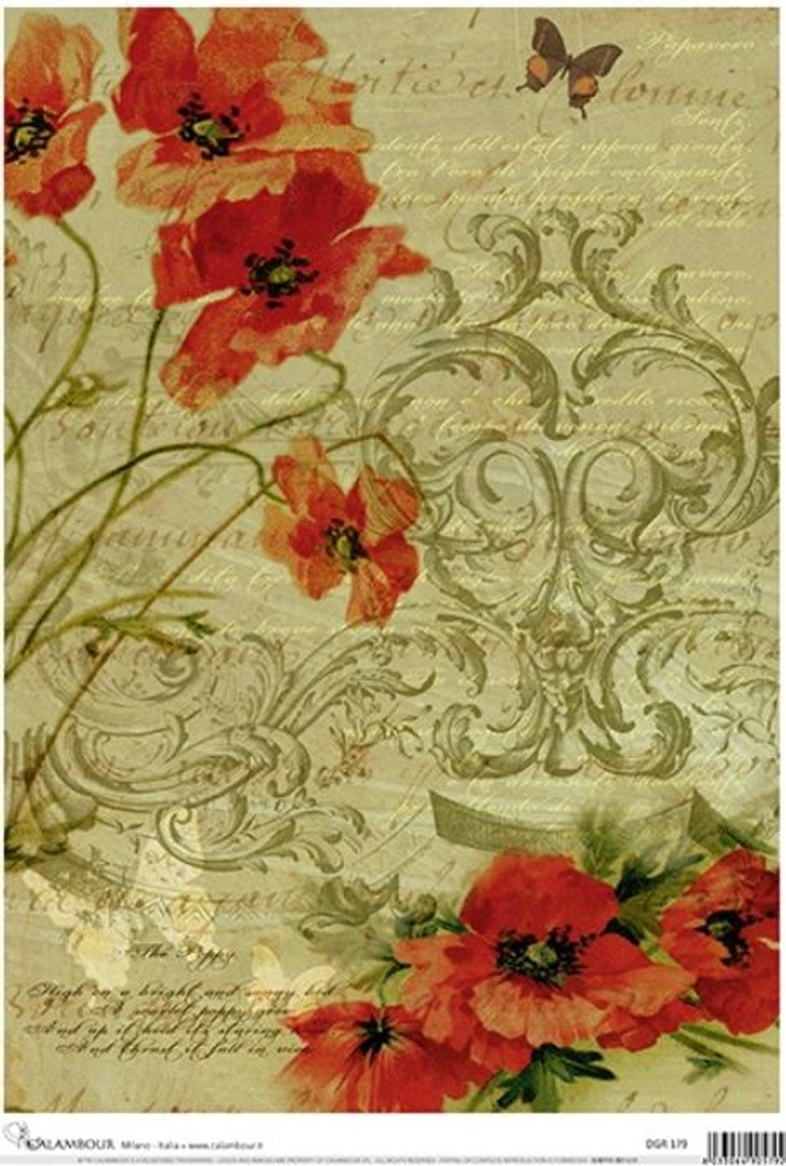 Calambour Ornamental Poppies DGR 179 A3-11.7"x16.5"