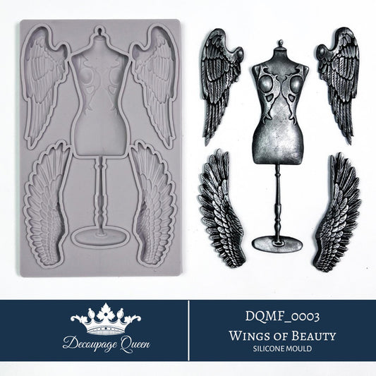 PRE ORDER-Decoupage Queen Wings of Beauty Silicone Mould- Limited Edition