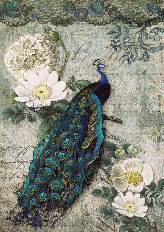 Decoupage Queen-Peacock Majesty