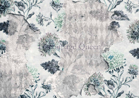 Decoupage Queen Andy Skinner Floral Harlequin