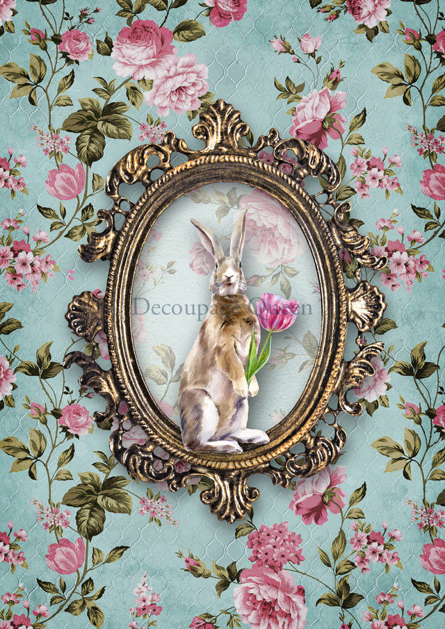 Decoupage Queen Mr. Cottontail Rice Paper