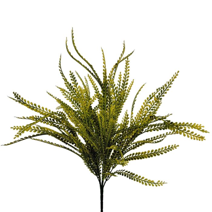 Large Plastic Bead Grass 49 Leaves - Yellow